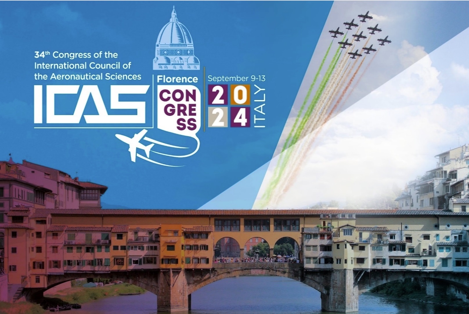 ICAS 2024, the Most Important International Congress of Aeronautics -  Palazzo dei Congressi & Palazzo degli Affari, 9-13 September 2024 - Firenze  Fiera